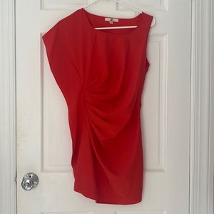 Ya Los Angeles Cherry Red Asymmetrical Mini Dress, Size S, Like New, Never Worn
